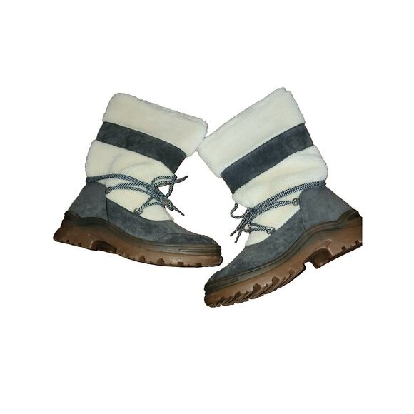 Journee Collection Women Cozy Winter Boots Galina Size US 8.5M Charcoal Grey - Picture 6 of 11